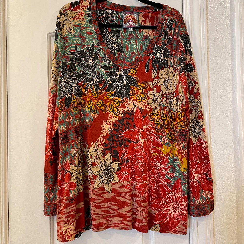 Johnny Was Plus-Size Swing Tee